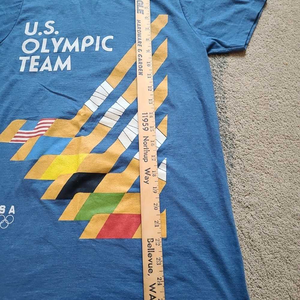US Olympic Team USA Graphic Hockey Sticks Blue Sh… - image 5