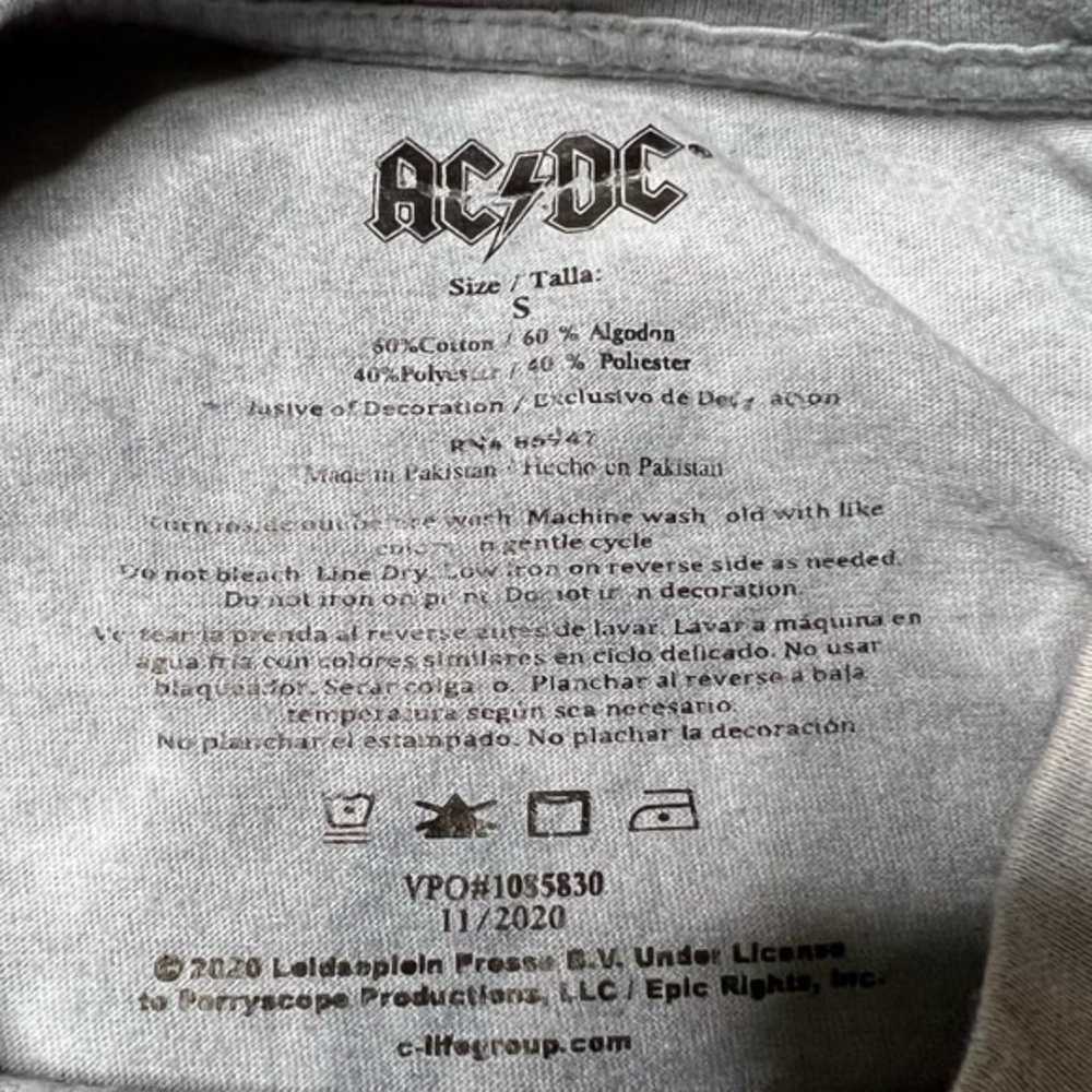 AC/DC Embellished Sparkly Tie Dye Graphic T-Shirt… - image 7