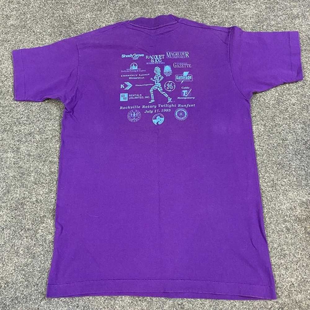 Twilight Run Festival T-shirt S Purple Vintage 19… - image 8