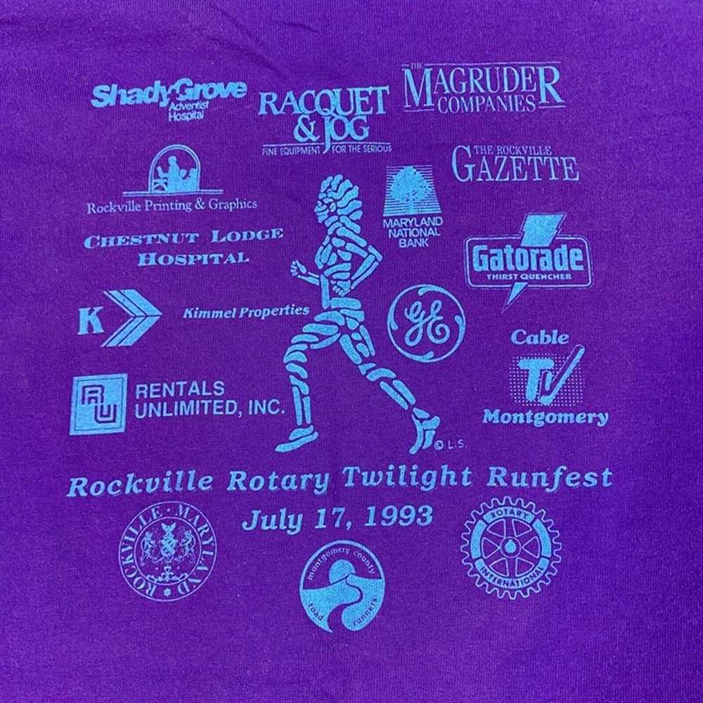 Twilight Run Festival T-shirt S Purple Vintage 19… - image 9