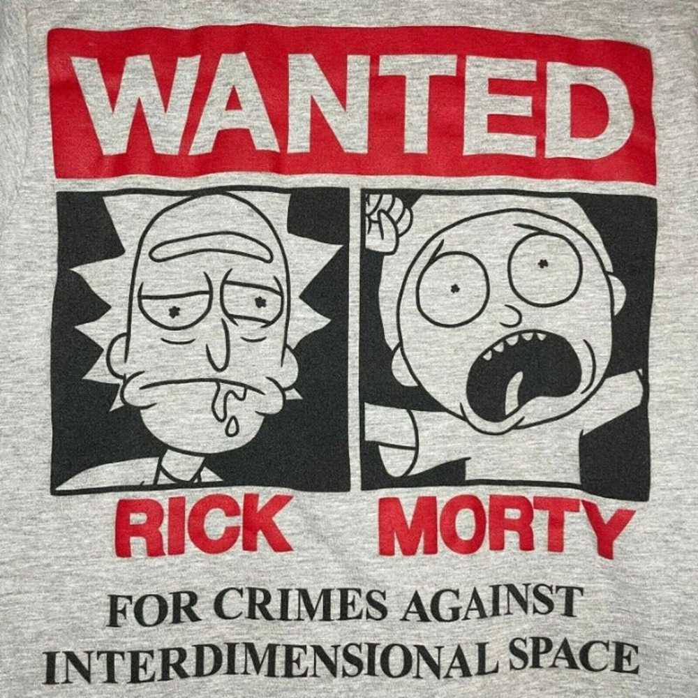 Rick And Morty Wanted Size Small T-Shirt - image 3