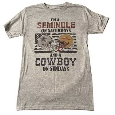 Seminoles/Cowboys Fan Graphic T-Shirt Size Small - image 1