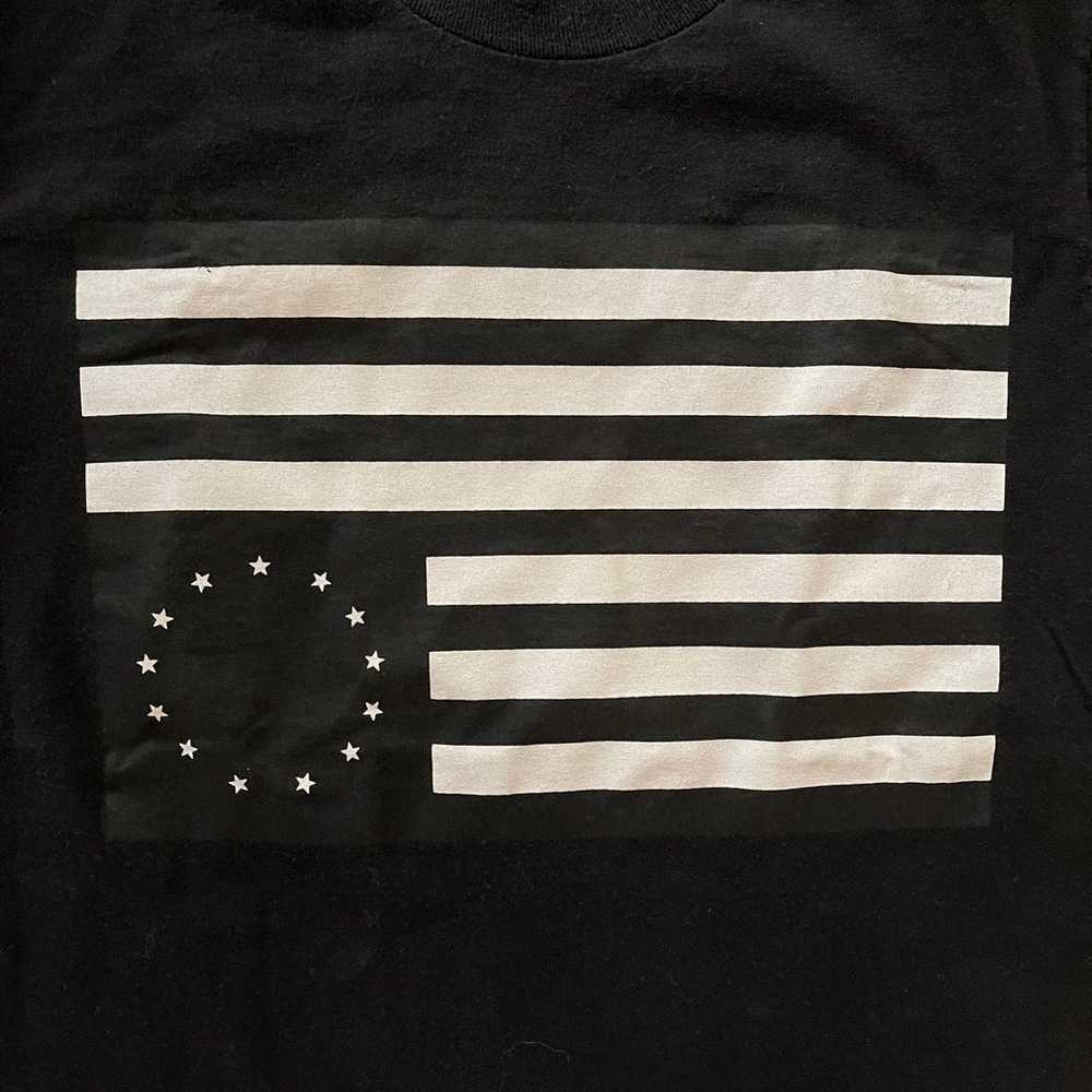 black scale t-shirts for men survival flag - image 3