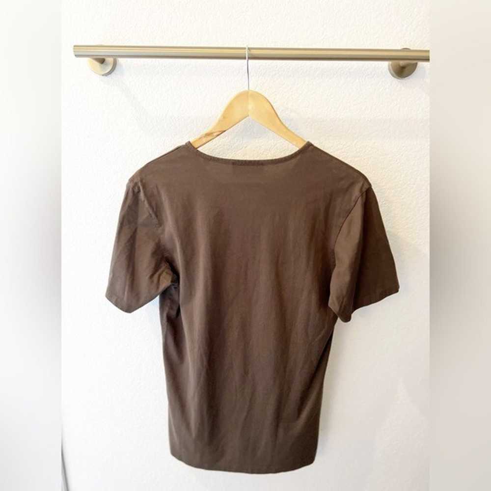 The KOOPLES Men’s Brown V-Neck T-Shirt Size S - image 5