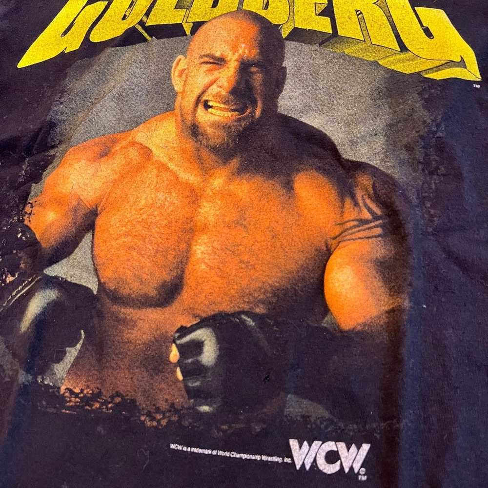 Wcw vintage Goldberg small shirt - image 2