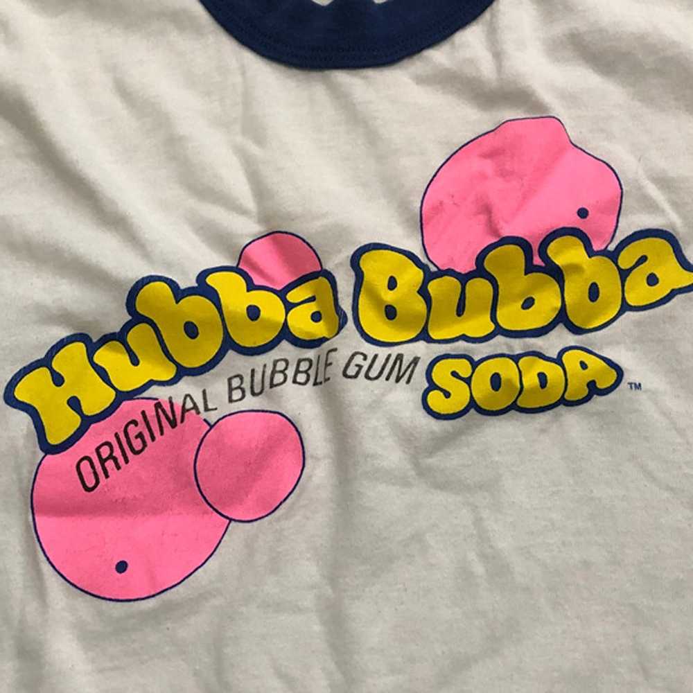 Vtg Hubba Bubba Ringer T Shirt Original Bubble Gu… - image 2