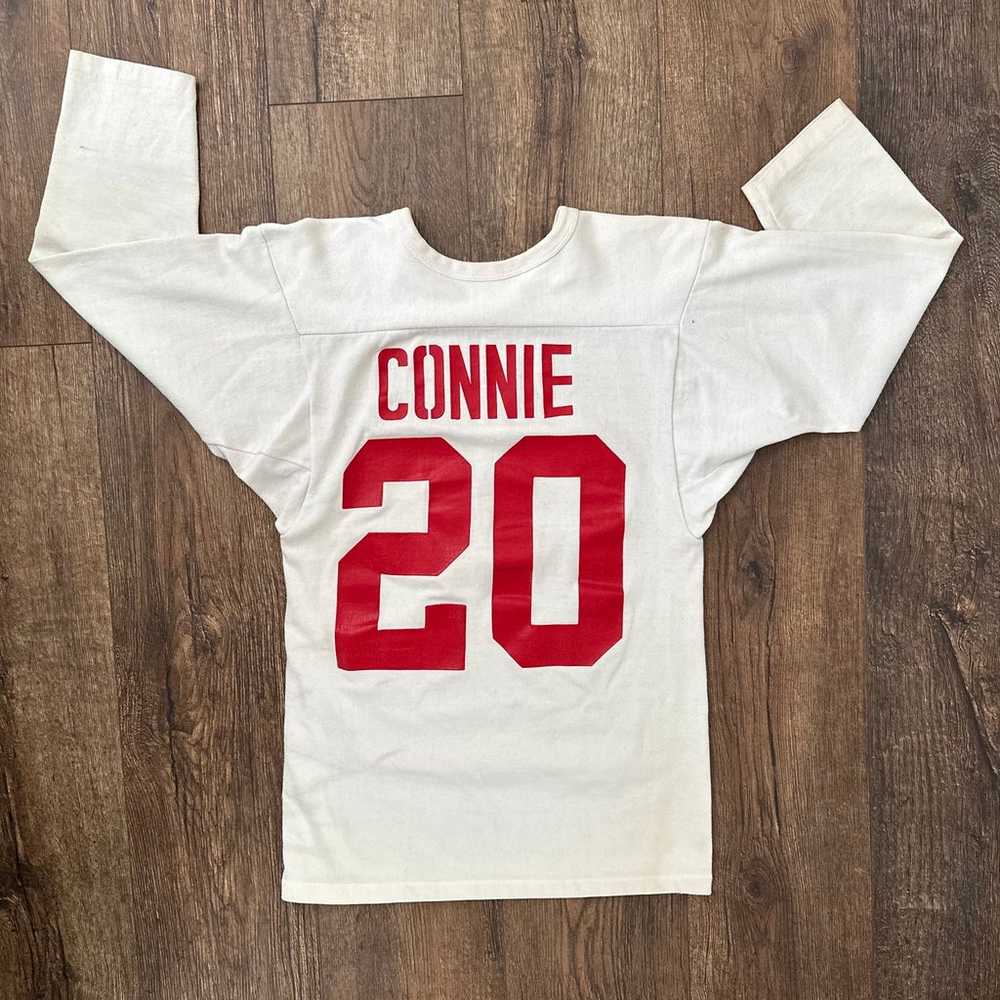 Vintage 60s Collegiate Jersey Shirt   Small - image 2