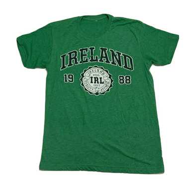 Ireland 1988 Printed T Shirt Medium Mens Green Sh… - image 1