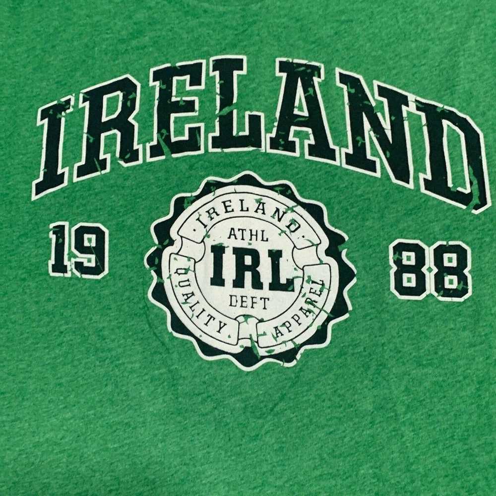 Ireland 1988 Printed T Shirt Medium Mens Green Sh… - image 3