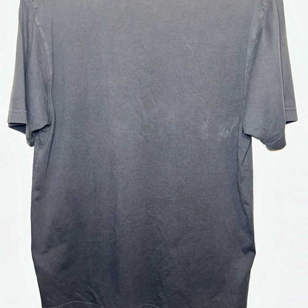 LL Bean Shirt Casual Mens Medium Tall Blue Fitted… - image 4