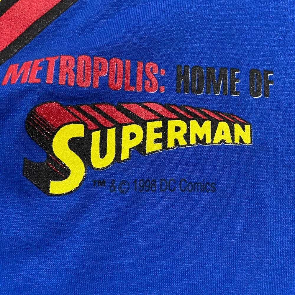 Hanes DC Comics 1998 Vintage Superman Logo Royal … - image 3