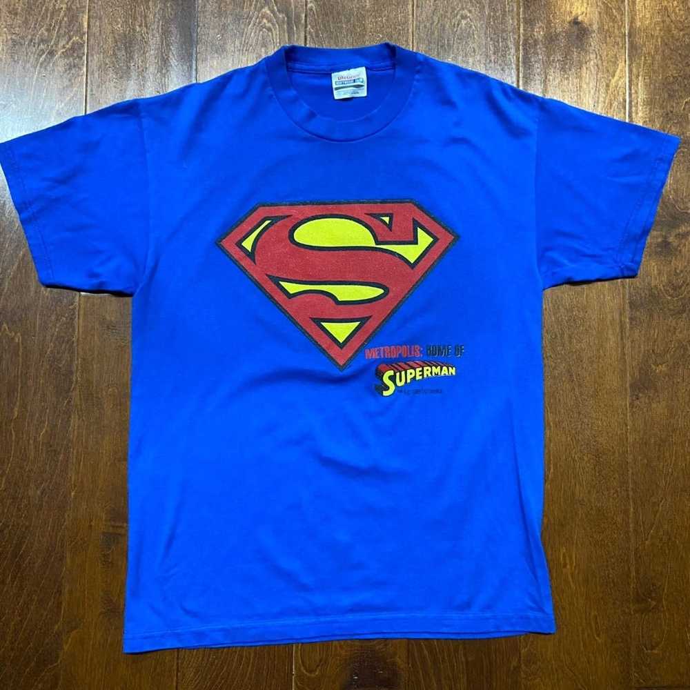 Hanes DC Comics 1998 Vintage Superman Logo Royal … - image 4