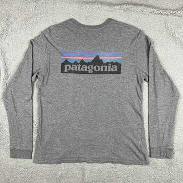 Patagonia Shirt Mens Medium Grey Long Sleeve Crew… - image 1