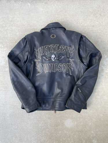 Harley Davidson × Leather Jacket × Vintage Harley 
