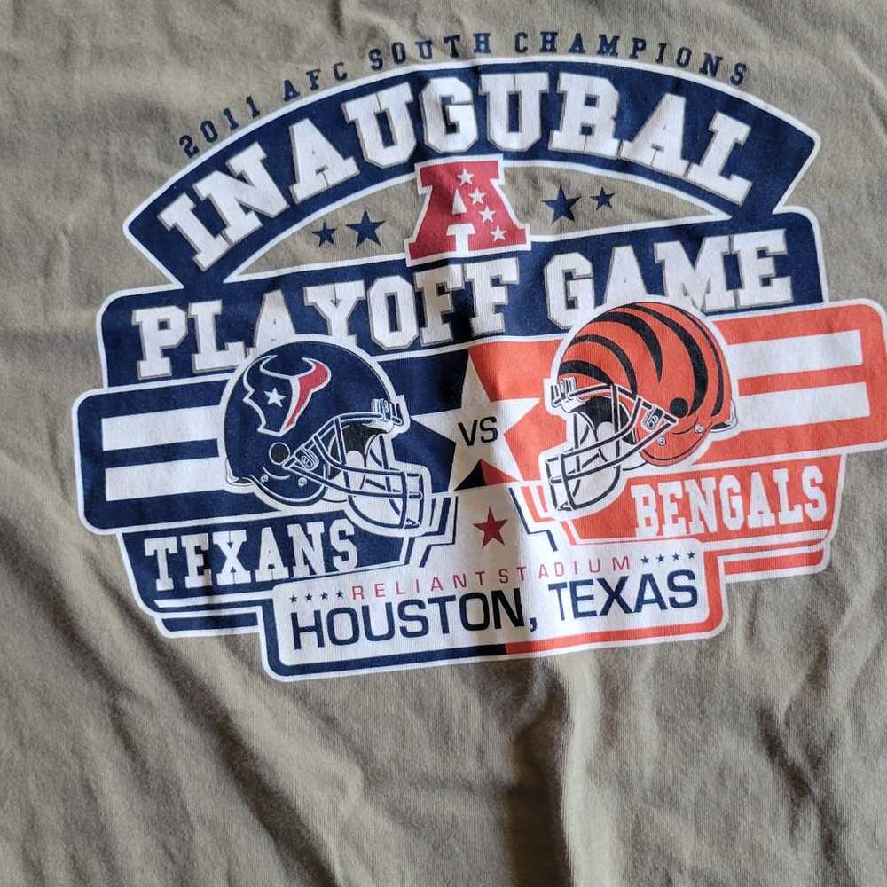 Vintage Houston Texans Playoff Game Shirt - image 3