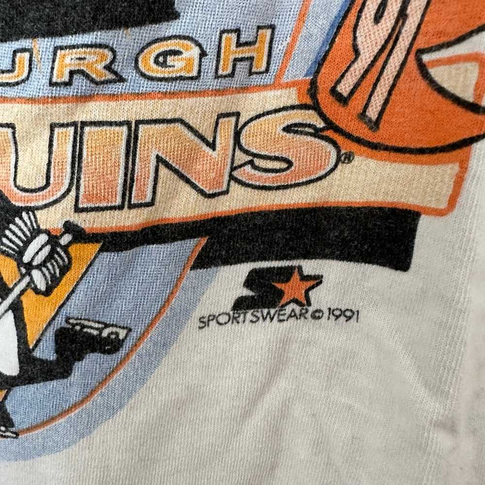 Vintage 1991 Starter Pittsburgh Penguins Stanley … - image 3