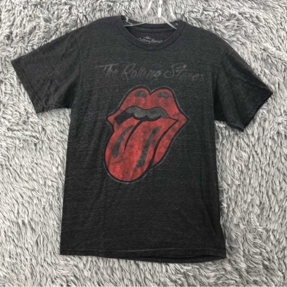 The Rolling Stones Unisex Medium Spellout Lips To… - image 1