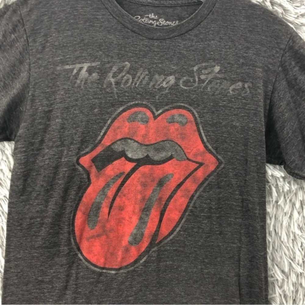 The Rolling Stones Unisex Medium Spellout Lips To… - image 2