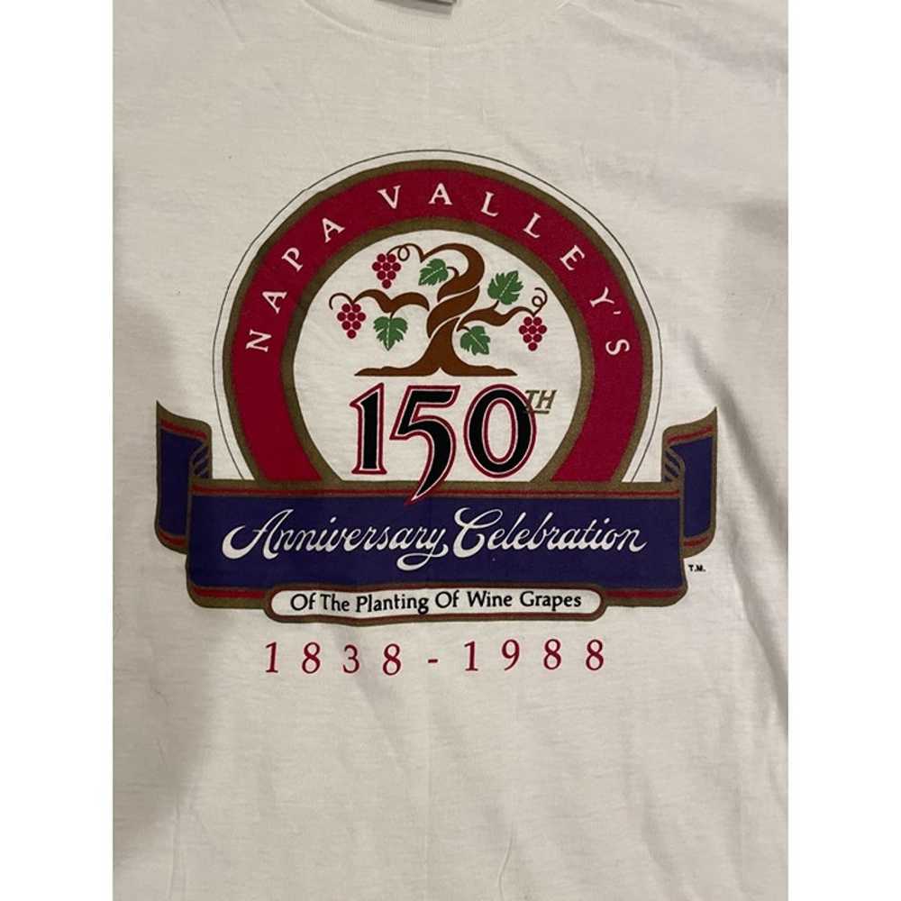 Vintage Rare 1988 Napa Valley wine T shirt Winery… - image 2