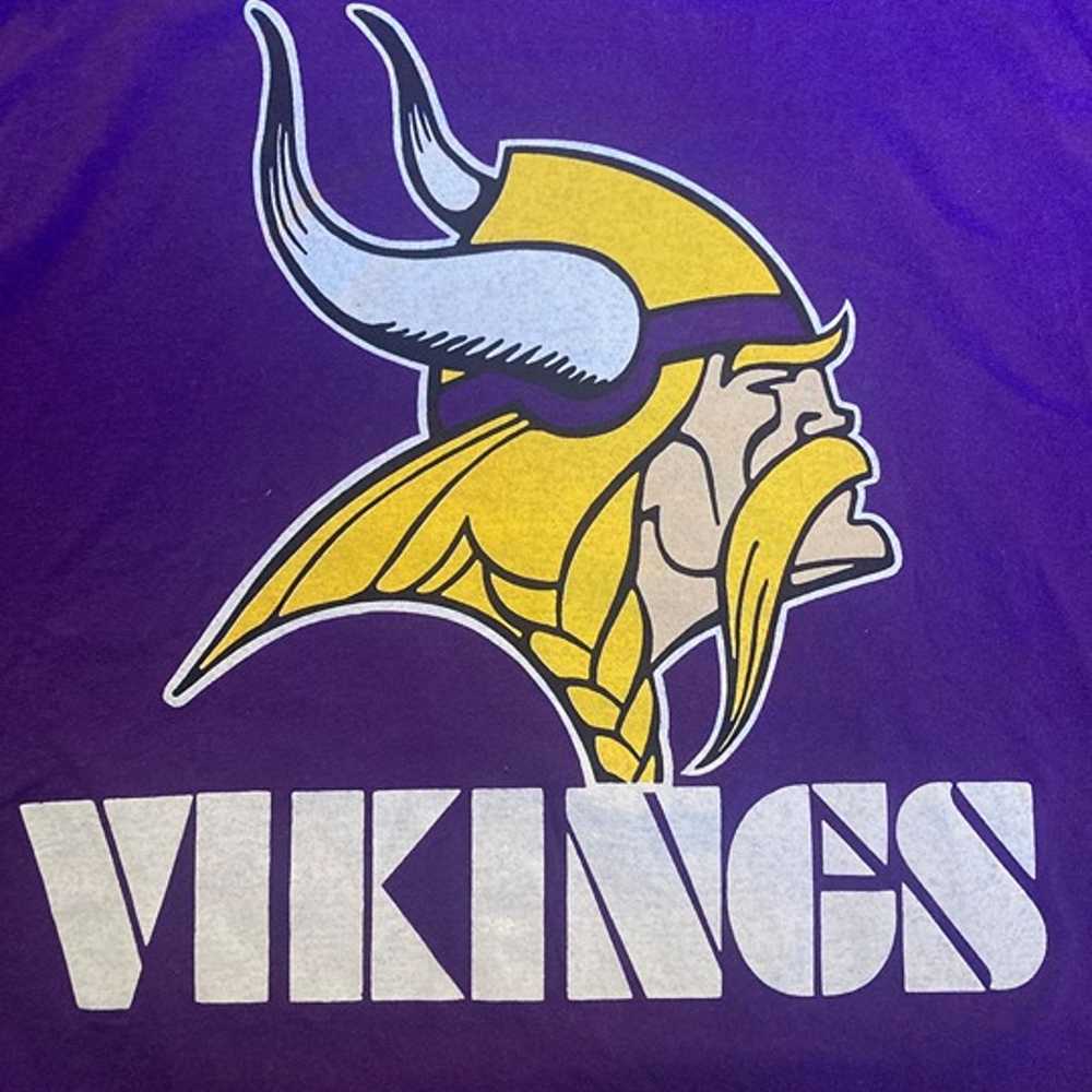 Vintage Minnesota Vikings Logo Athletic T-Shirt -… - image 2
