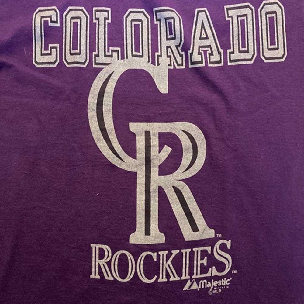 Vintage Colorado Rockies Majestic T-Shirt - Medium - image 2