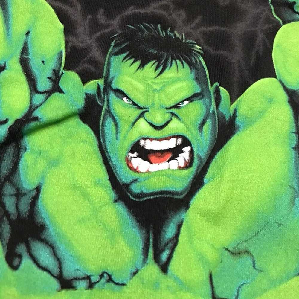 Y2K Hulk Jumbo Print Mad Engine Marvel T-Shirt Hu… - image 5