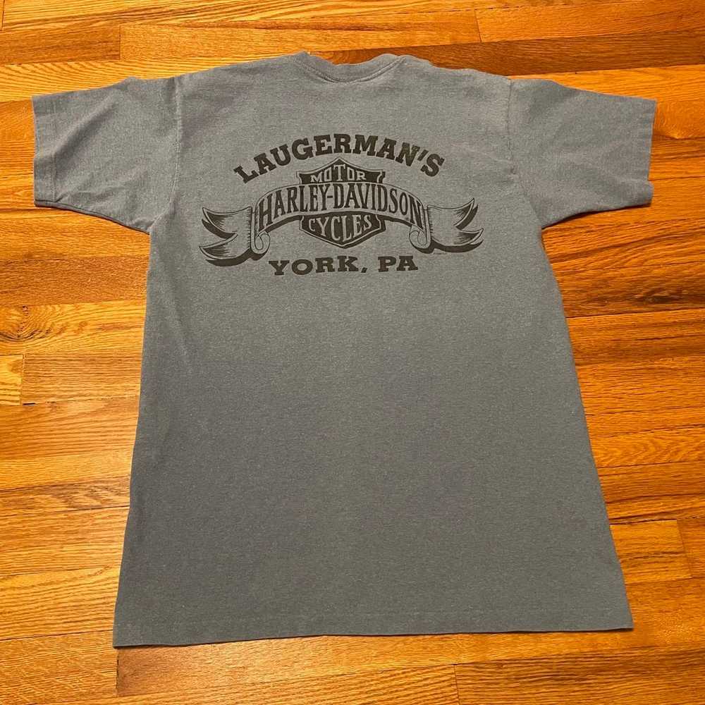 90s Harley Davidson eagle pocket tee t-shirt rare… - image 5