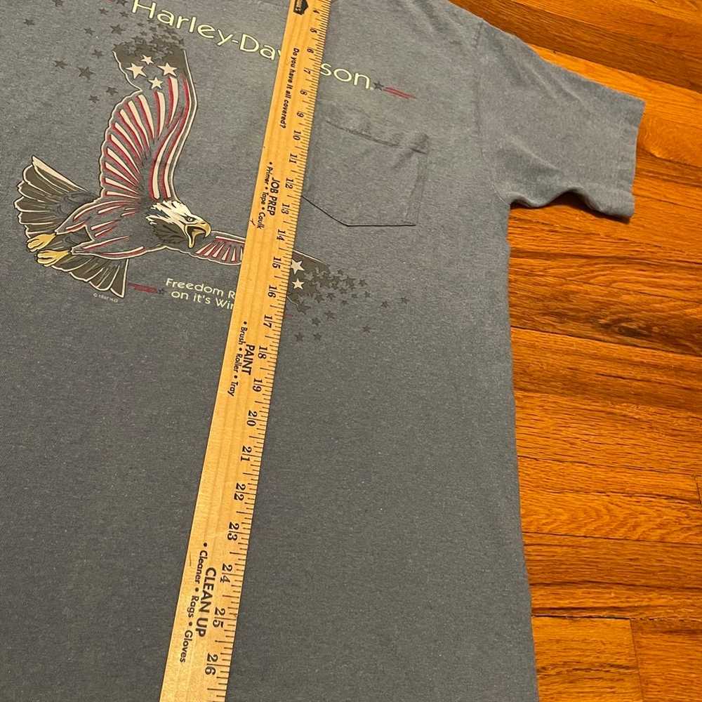90s Harley Davidson eagle pocket tee t-shirt rare… - image 7