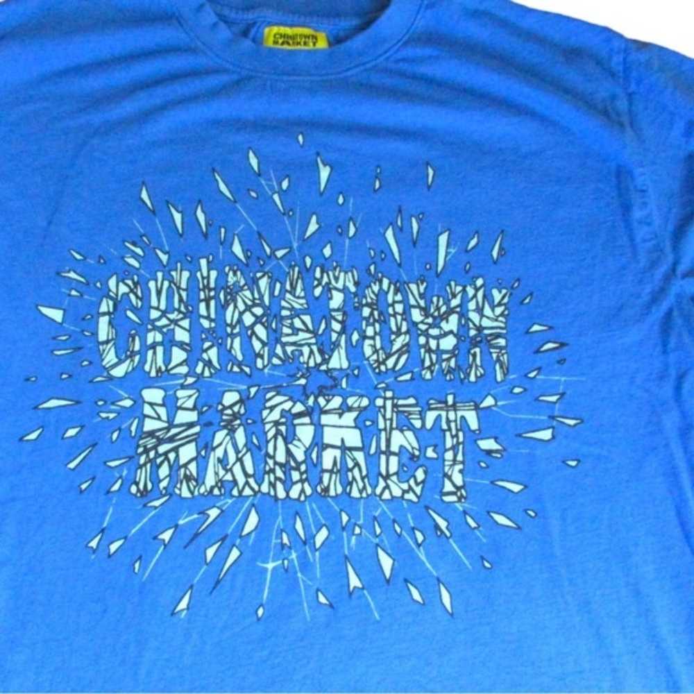 Chinatown Market T-shirt  Blue Shatter Graphic - image 2
