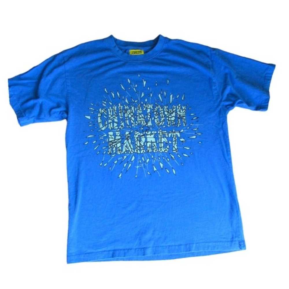 Chinatown Market T-shirt  Blue Shatter Graphic - image 3