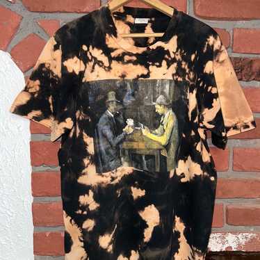 Supreme Cards Black/Bleached Tie Dye T-Shirt Tee … - image 1