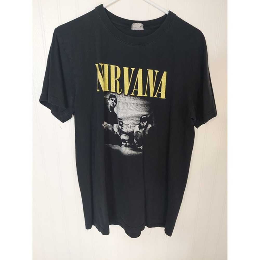 Vintage Y2K Nirvana Kurt Cobain Mens T Shirt Size… - image 1