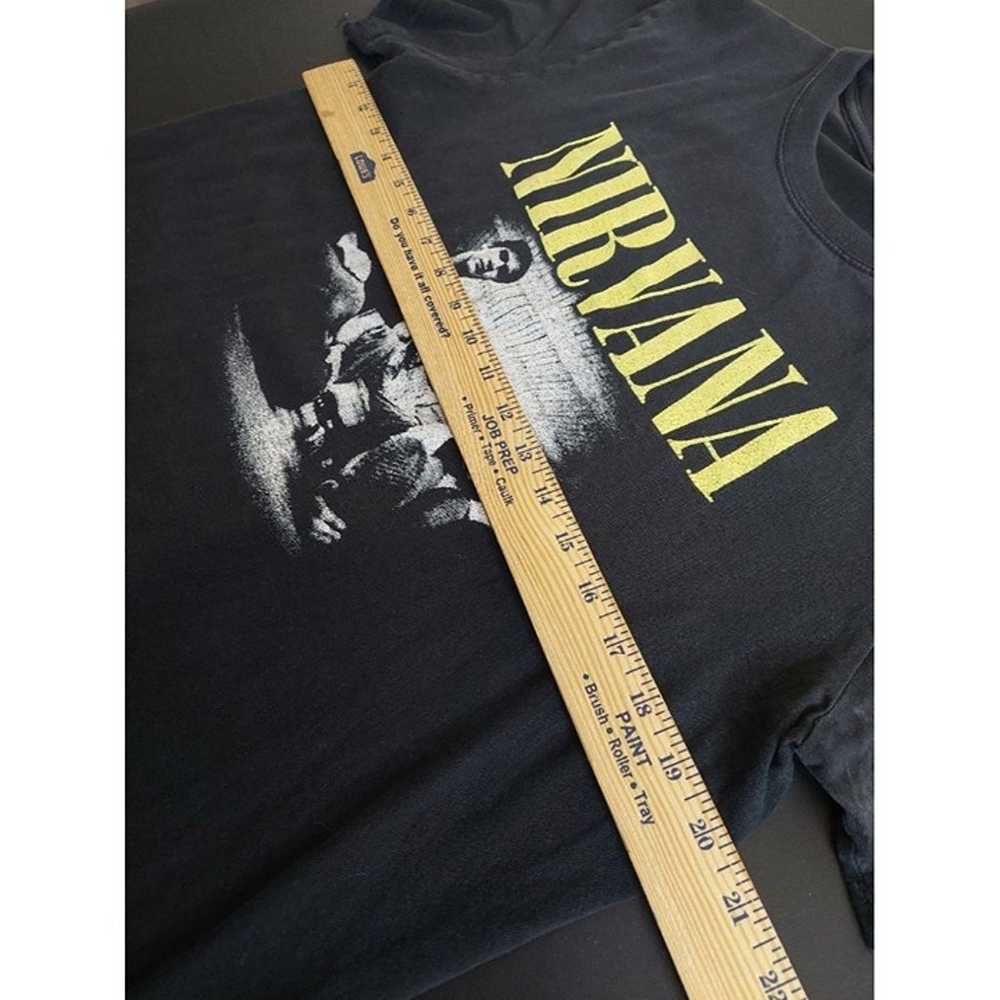 Vintage Y2K Nirvana Kurt Cobain Mens T Shirt Size… - image 5