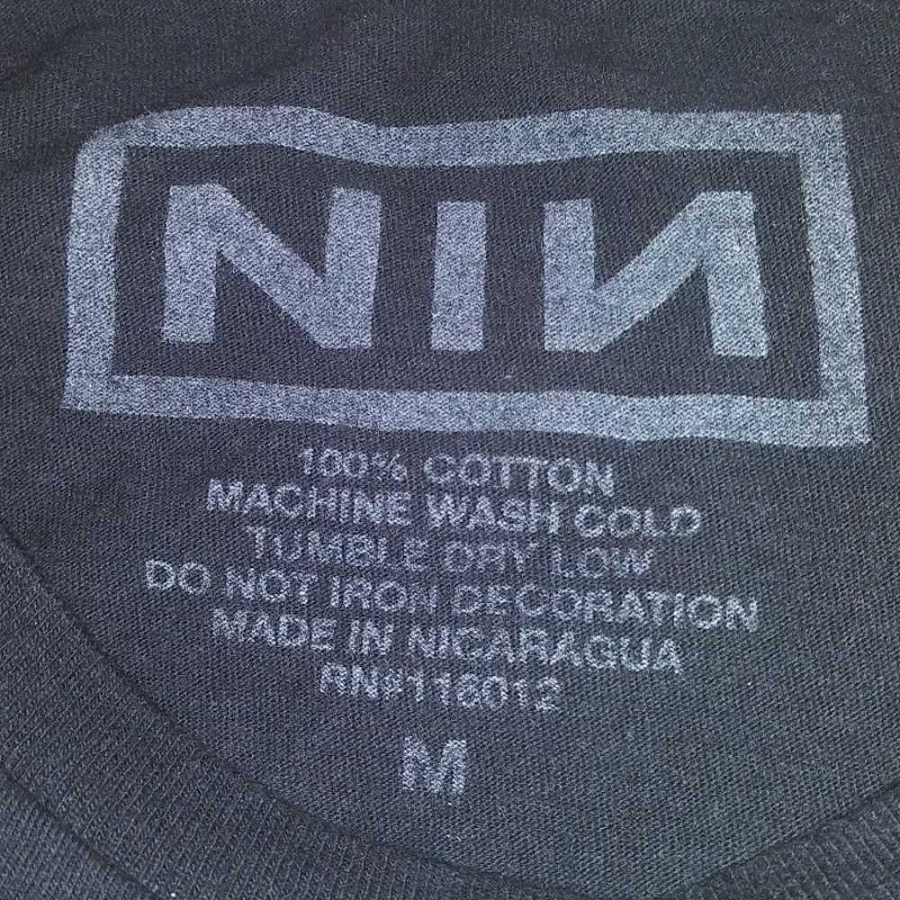 Nine Inch Nails logo on black tee medium - image 5