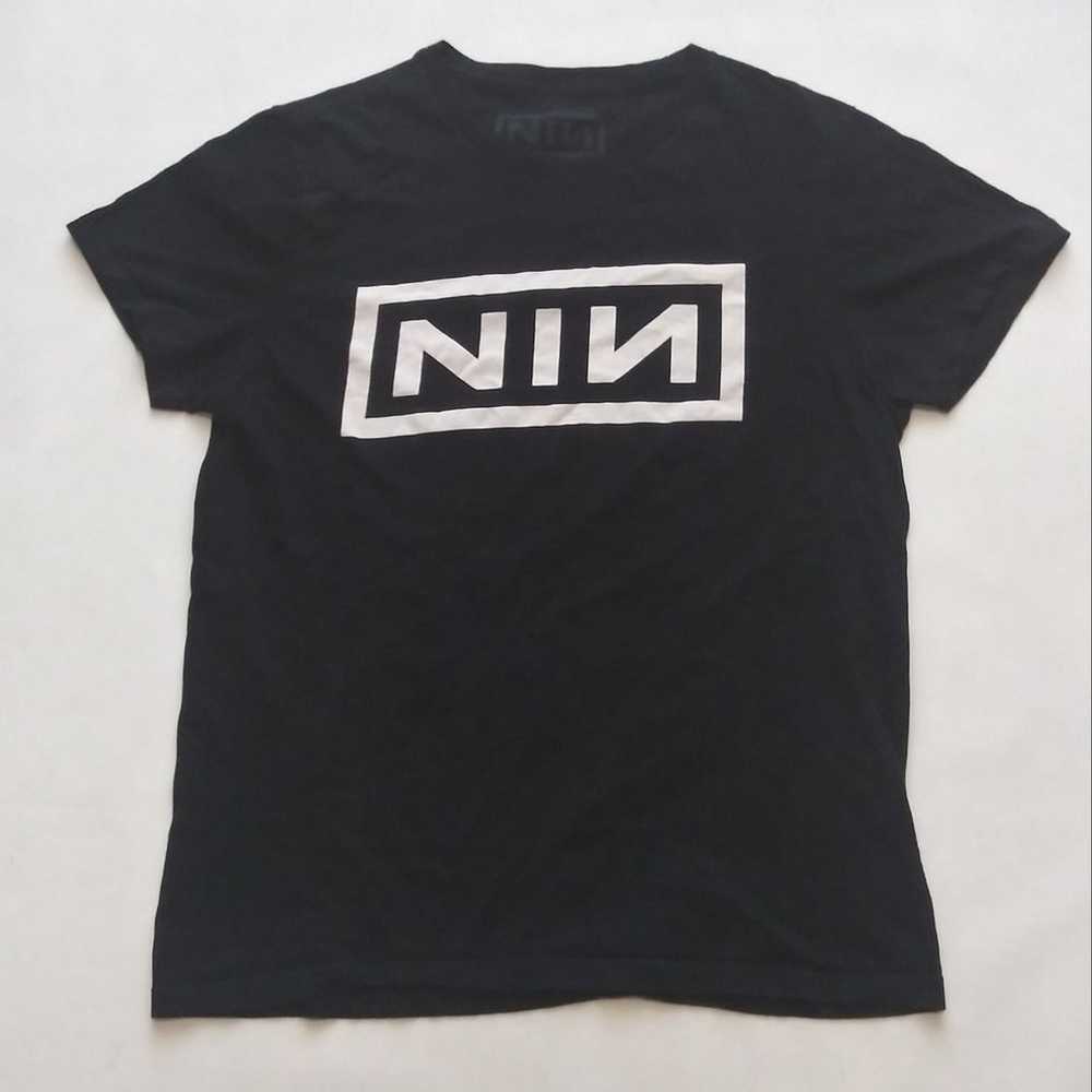 Nine Inch Nails logo on black tee medium - image 6