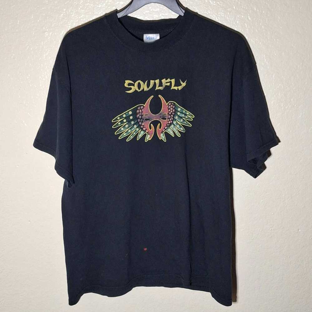 Band Tees × Vintage 2000 soulfly flyhigh band t-s… - image 6