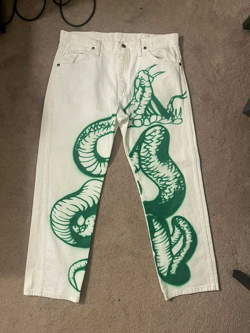 Streetwear Green snake pants - image 1