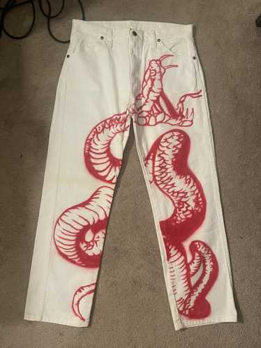 Streetwear Red snake Pants