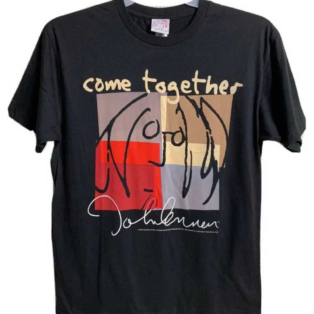 John Lennon TShirt Men Medium Come Together Black… - image 2