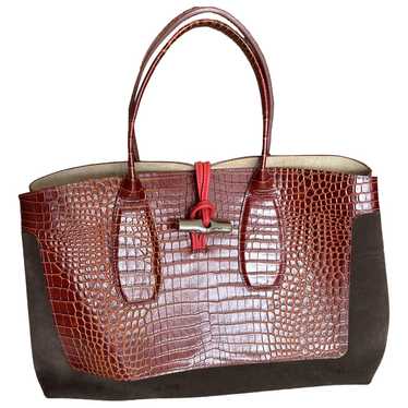 Sac longchamp rouge outlet croco