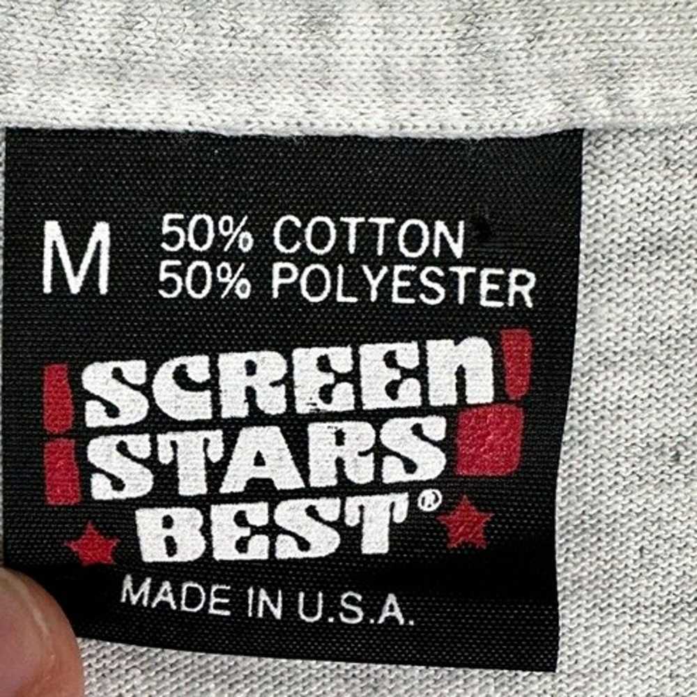Screen Stars Best Shirt Mens Medium Gray Vintage … - image 3