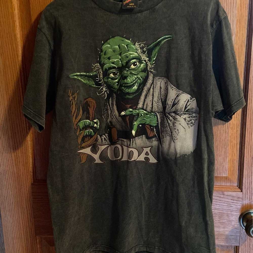 Vintage 90s Star Wars Yoda tshirt - image 2