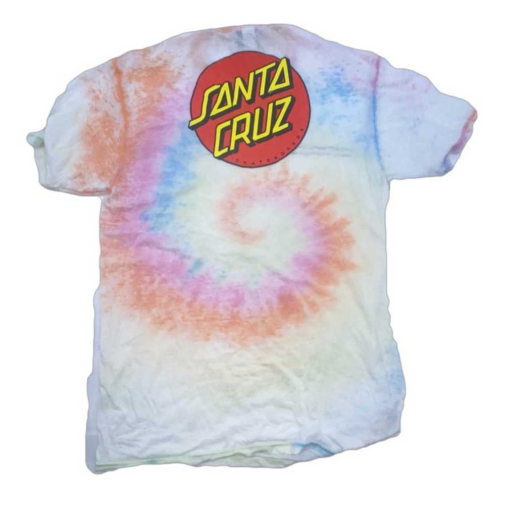 Santa Cruz Skatebord tie die acid wash t shirt - image 2