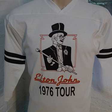 1976 Elton John Jersey Single Stitch Jersey (C) L… - image 1
