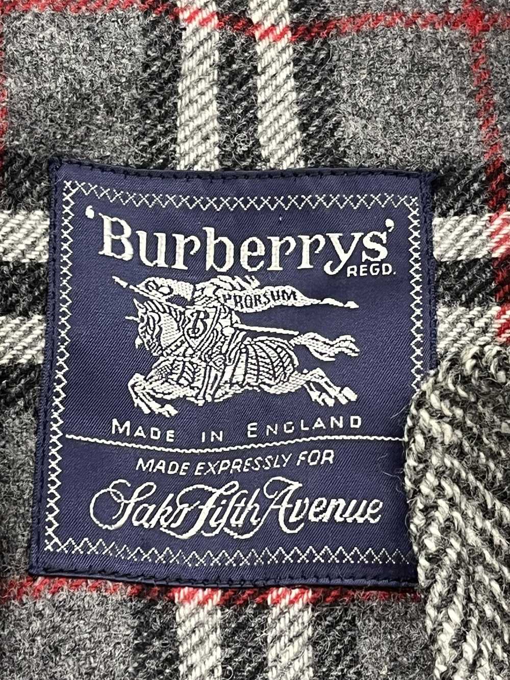 Burberry Vintage Burberrys Classic Wool Gray Herr… - image 4
