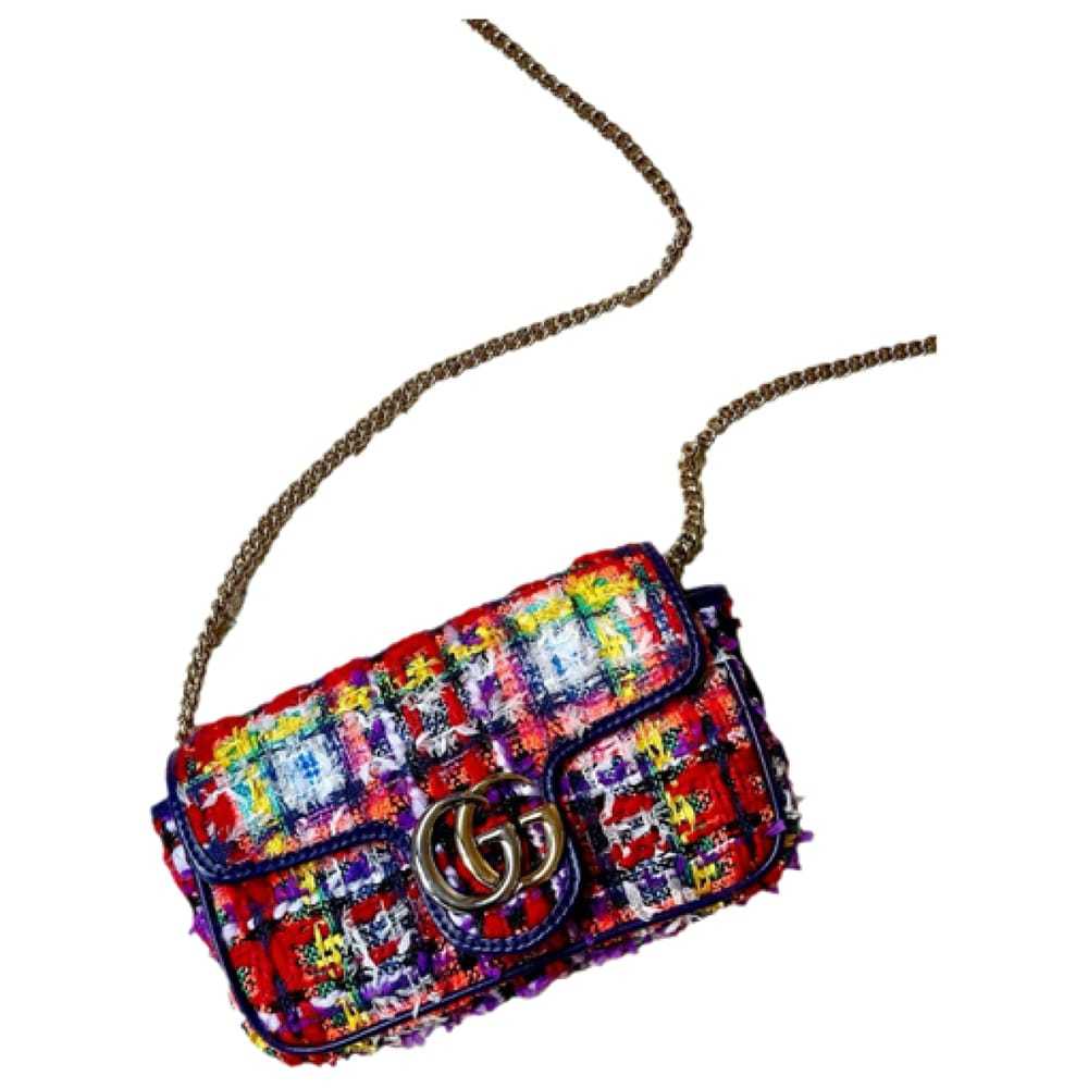 Gucci Gg Marmont Flap tweed crossbody bag - image 1