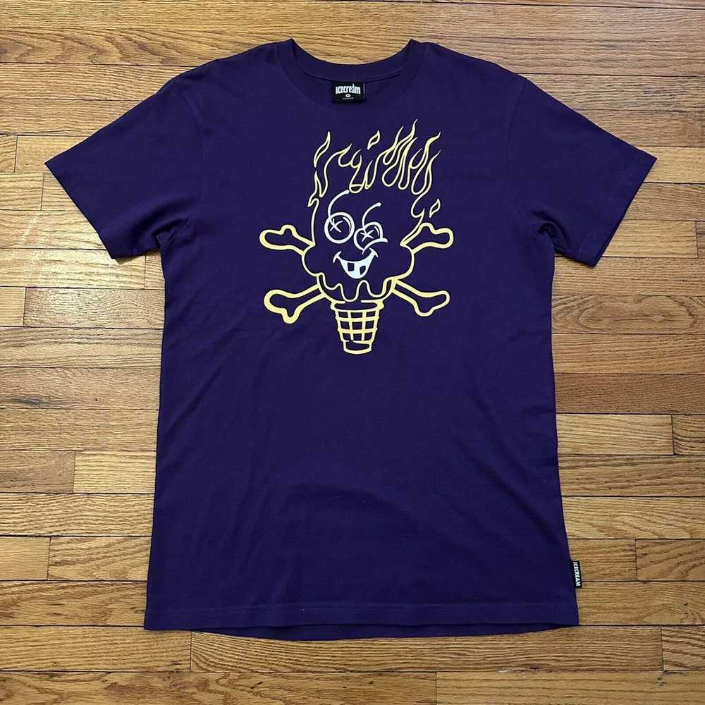 Icecream Flame Logo T-Shirt Medium Pharrell Willi… - image 2