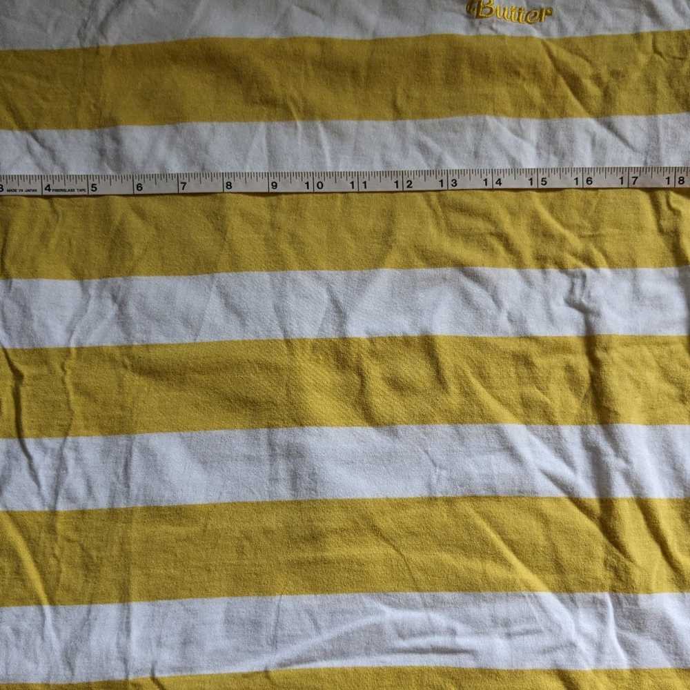 Butter Goods Worldwide Striped T-Shirt Yellow Men… - image 10