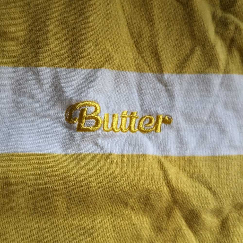 Butter Goods Worldwide Striped T-Shirt Yellow Men… - image 5
