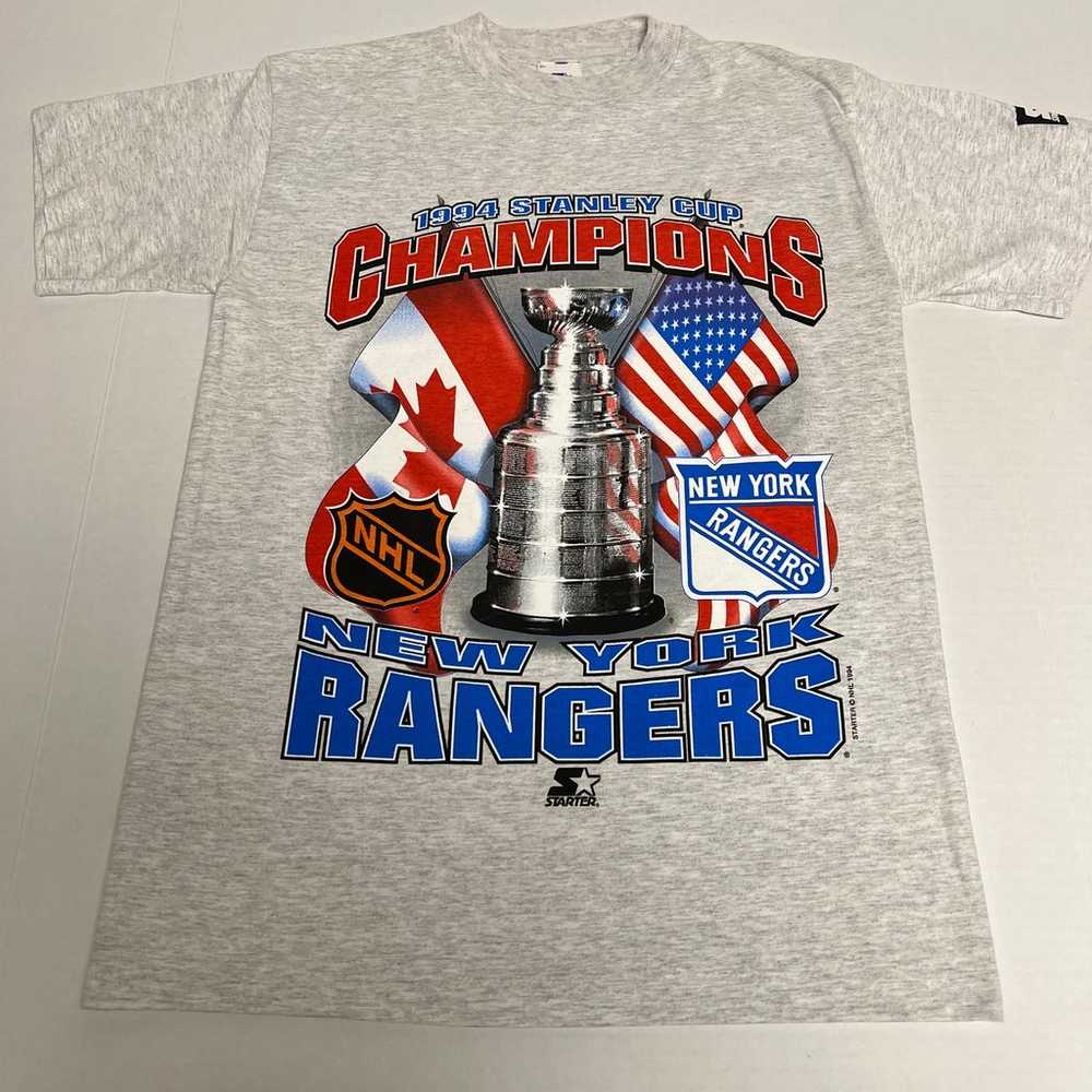 VTG Starter NY Rangers Stanley Cup Champions Shirt - image 1